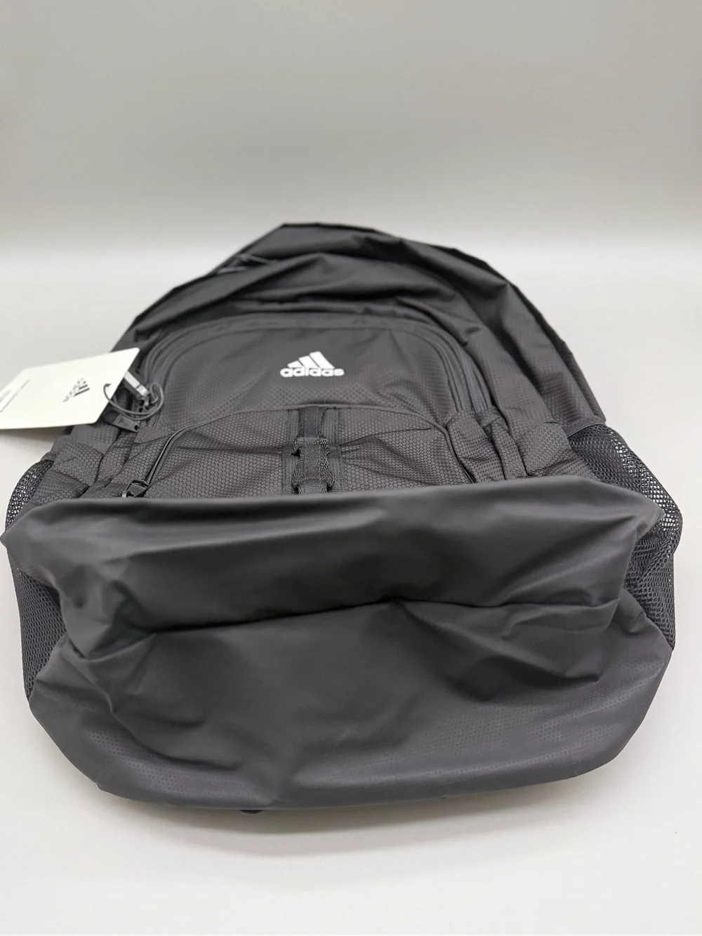 Adidas Black Backpack with Front Organizer and lap top storage.